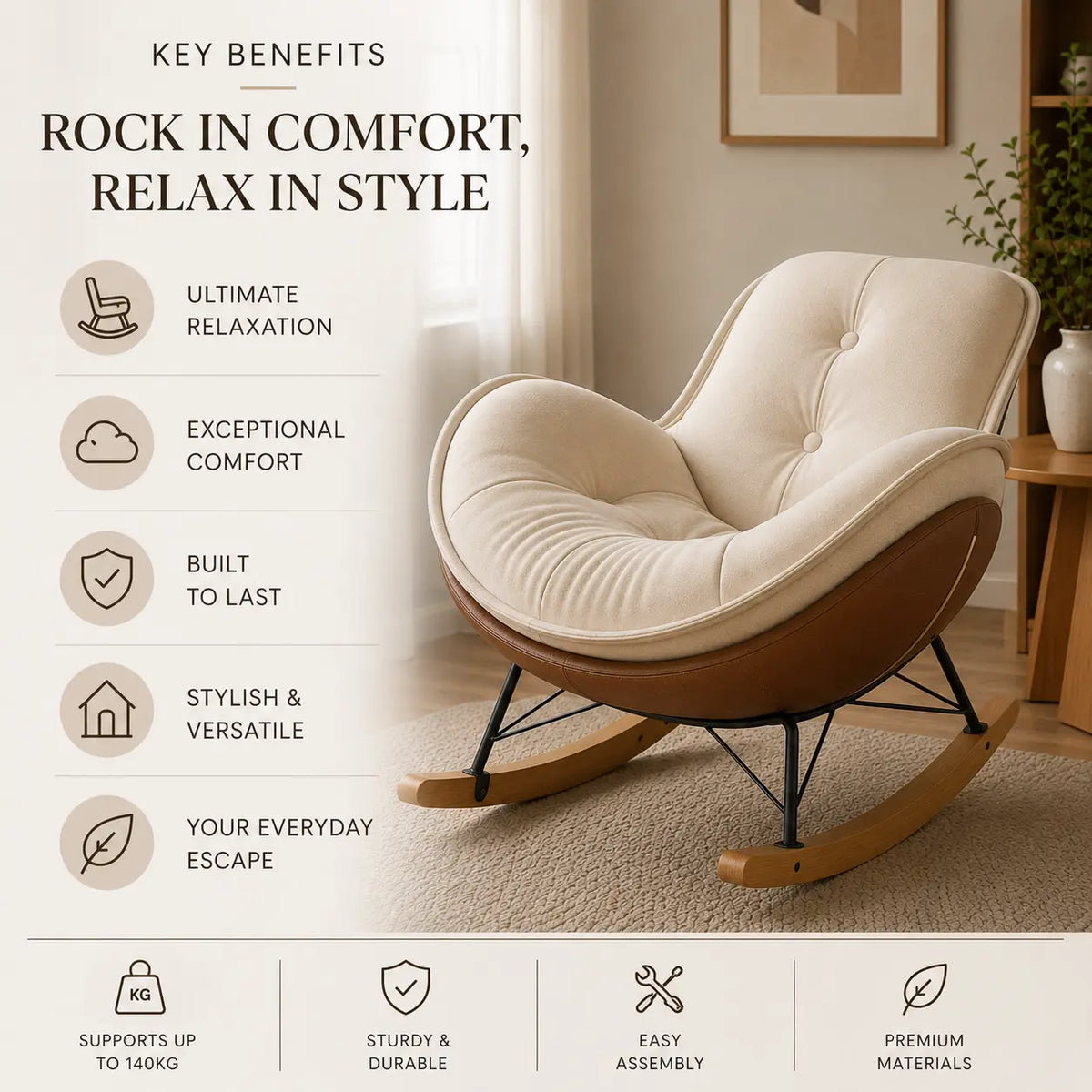 LYRA | Designer Rocking Chair