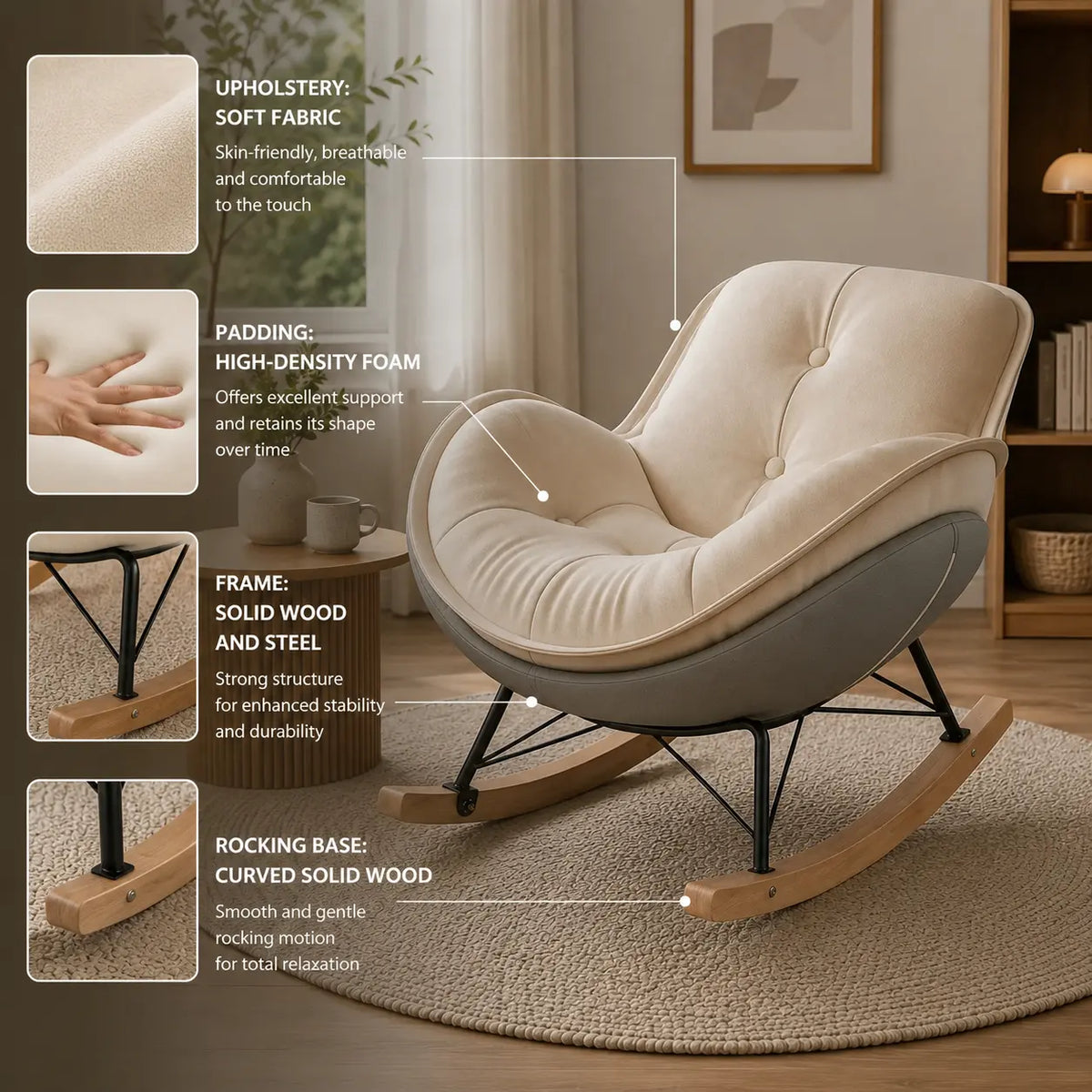 LYRA | Designer Rocking Chair