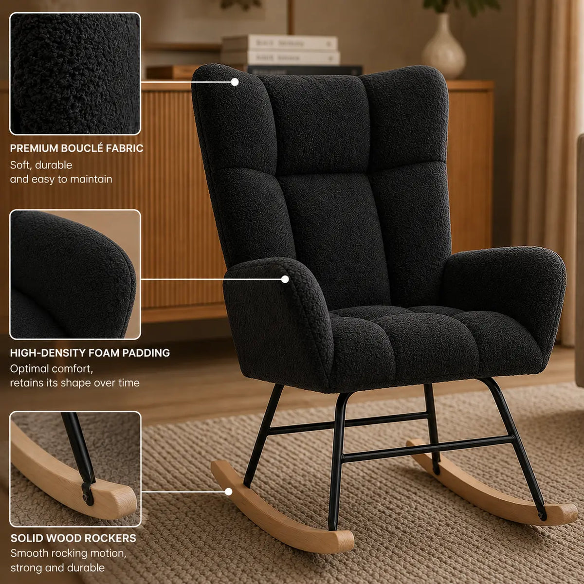 MAREN | Nursing Rocking Chair