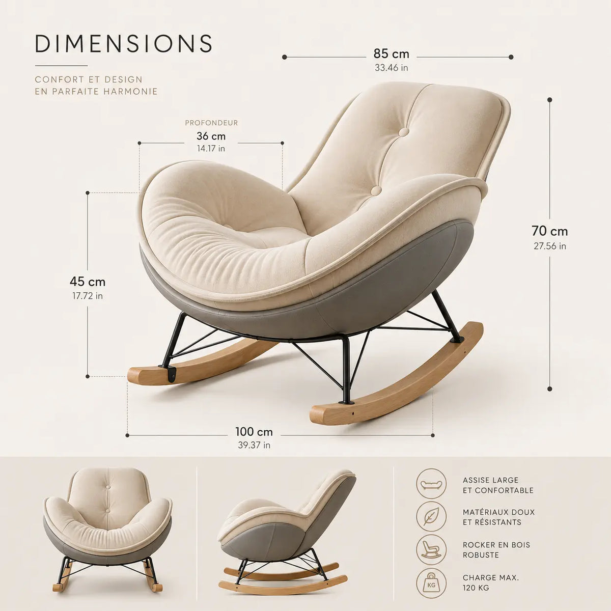 LYRA | Designer Rocking Chair