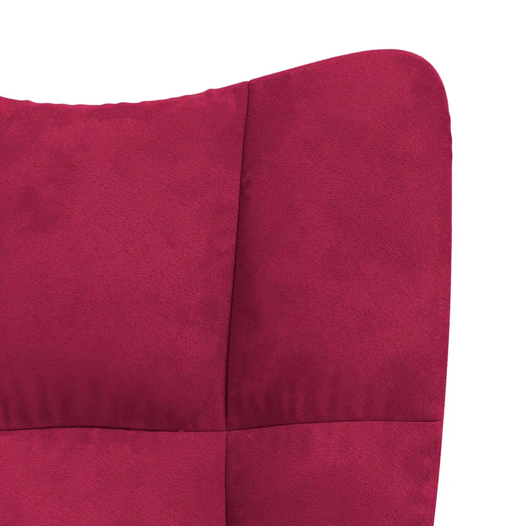MARLOW | Quilted Velvet Rocking Chair, High Back