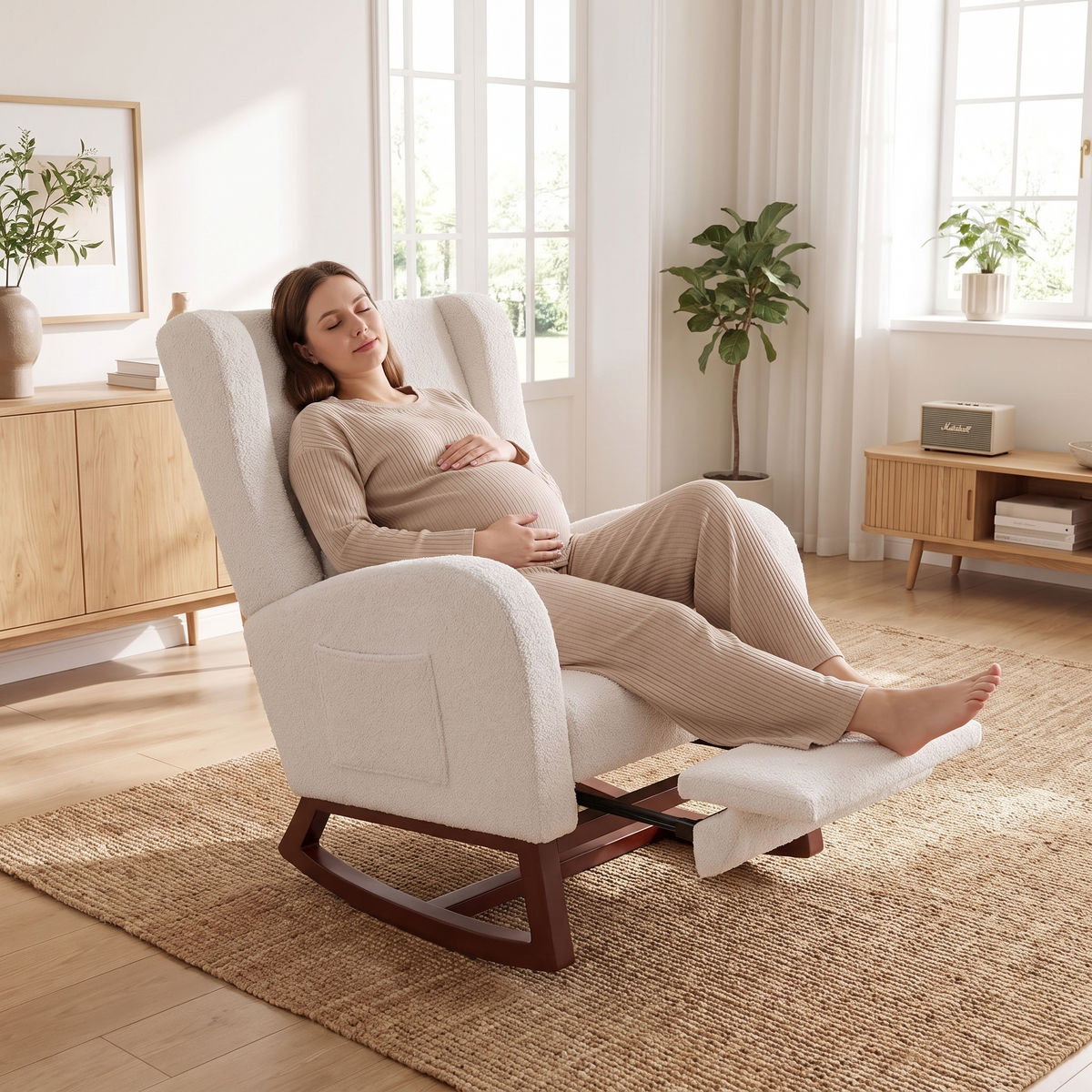 IVY | Nursing Rocking Chair with Footrest