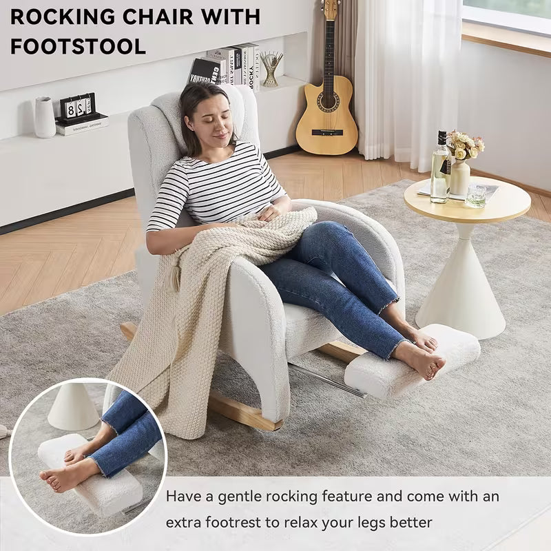 CELINE | Nursing Rocking Chair with Footrest