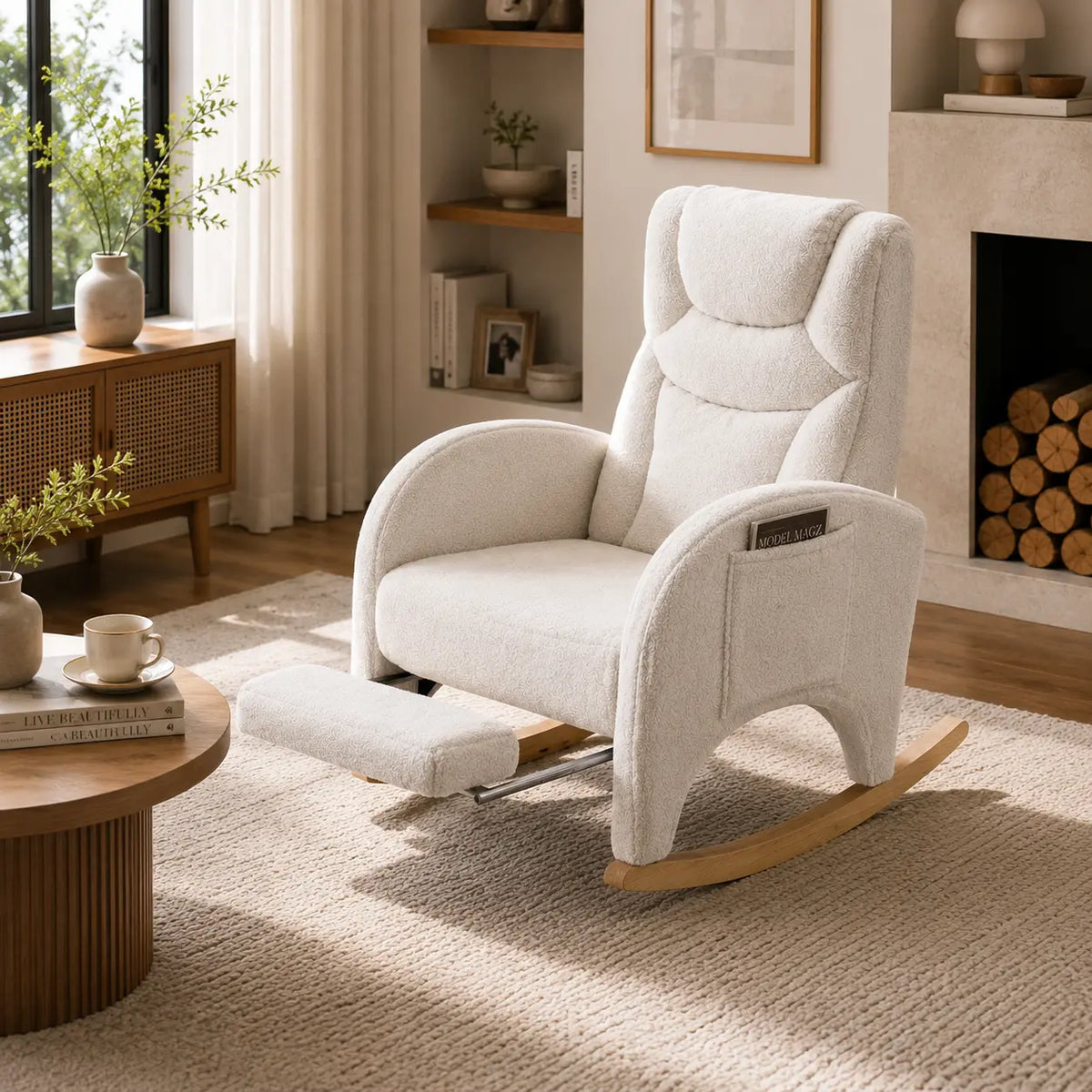 CELINE | Nursing Rocking Chair with Footrest