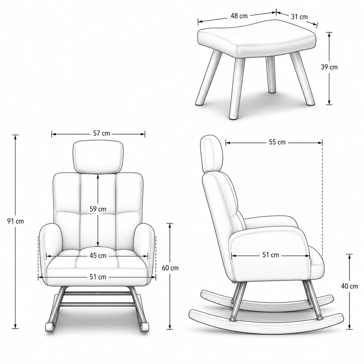 MABEL | Nursing Rocking Chair