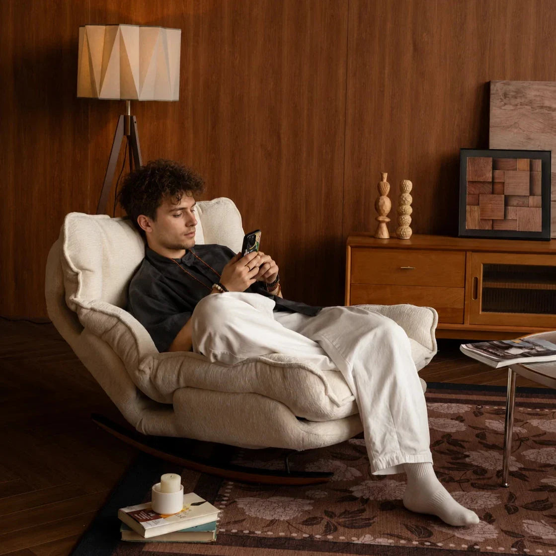 LOWEN | 5 Position Reclining Rocking Chair, Chenille