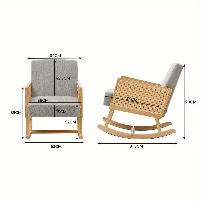 NORA | Rattan Rocking Chair