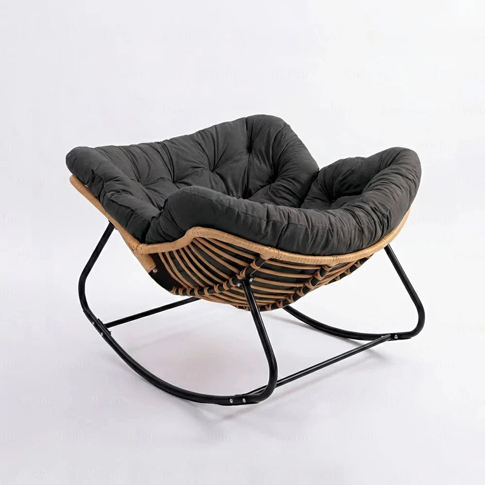 HAVEN | All Season Rocking Chair, PE Rattan and Steel