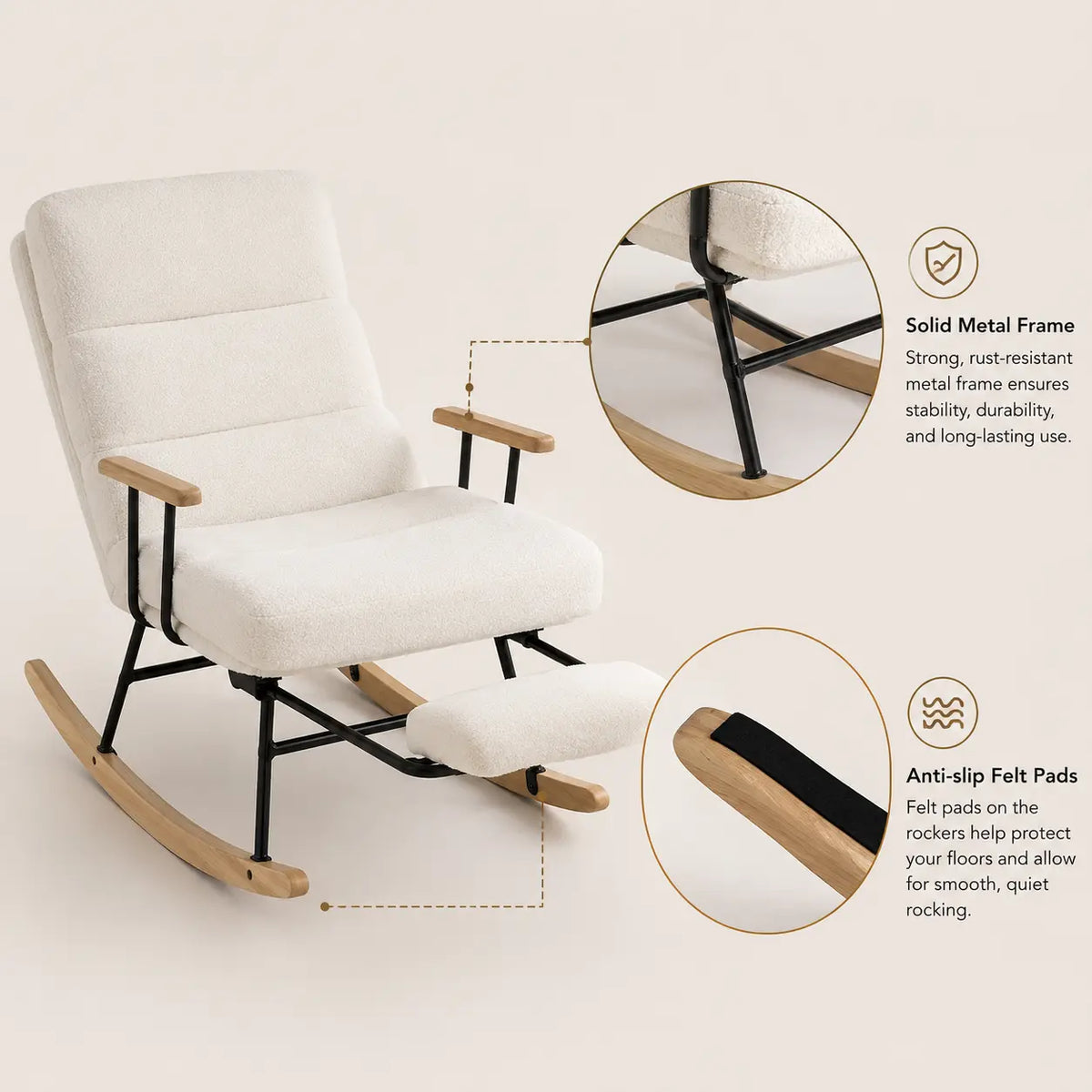 The ALMA Reclining Rocking Chair
